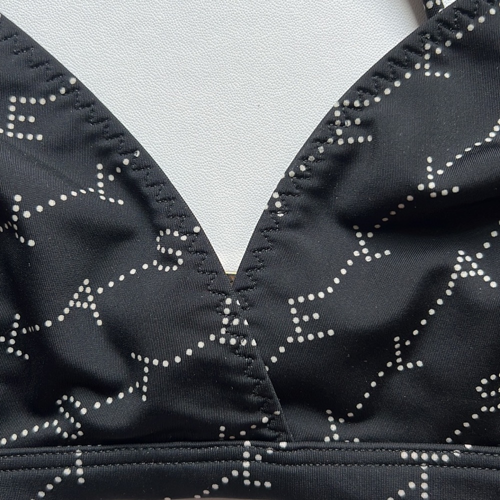 Stella McCartney Black and White Logo Triangle Bikini Top | NWT Size L - Picture 8 of 12